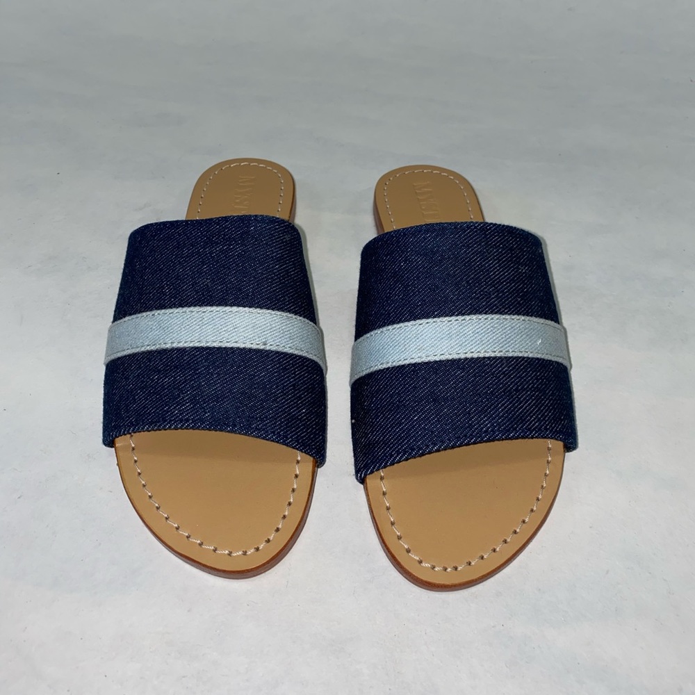 Blue Striped Slides